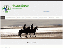 Tablet Screenshot of irishinfrance.com